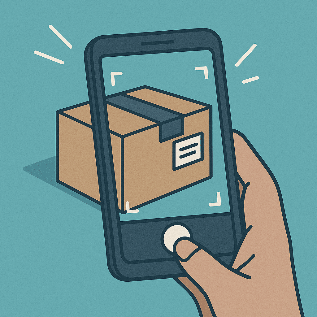 Passo 1 - Tire uma foto da etiqueta